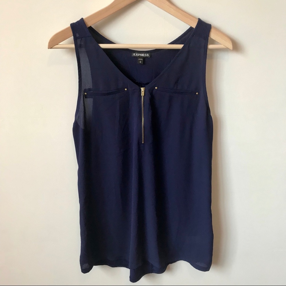 Zip-Front Blouse